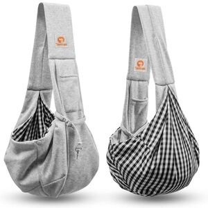 Gray Dog Sling Carrier